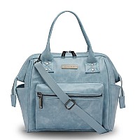 Vismiintrend Stylish Luxury Leather Office Handbag Shoulder Bags For Women | Ladies Purse | Satchel | Backpack | Birthday | Wife | Gift For Mother | Rakhi Gifts For Sisters (Blue)