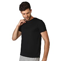 Hummel Budoc Round Neck Half Sleeve Solid Regular Fit Polyester Tshirt For Men Comfortable Breathable Fabric Stretchable For Ev