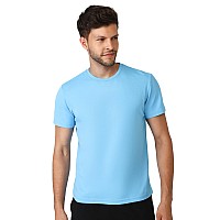 Hummel Budoc Round Neck Half Sleeve Solid Regular Fit Polyester Tshirt For Men Comfortable Breathable Fabric Stretchable For Ev