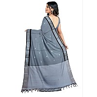 Florely Womens Paithani Cotton Silk Saree With Unstiched Blouse Piece