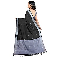 Florely Womens Paithani Cotton Silk Saree With Unstiched Blouse Piece