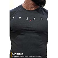 Fuaark Mens Round Neck Slim Fit Gym Active Wear Sports Tshirt For Workout Casual Wear Grey Xxlarge