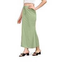 Mogsa Lycra Fishcut Saree Shapewear Petticoat for Women, Shapers for Womens Sarees (M, P.Green)