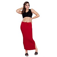 RANI SAAHIBA Womens Stretchy Slim Fishcut Petticoat Cotton Saree ShapewearSHP322XL3XLBlood Red