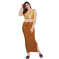 RANI SAAHIBA Womens Stretchy Slim Fishcut Petticoat Cotton Saree ShapewearSHP462XL3XLMustrad