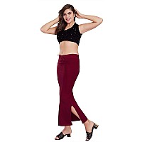 RANI SAAHIBA Womens Stretchy Slim Fishcut Petticoat Cotton Saree ShapewearSHP14SMR Maroon