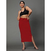 Jaanvi fashion Womens Cotton Mermaid Saree Shapewear,Petticoat,Skirt, Comfortwear (Mermaid-Milano-red-XL)