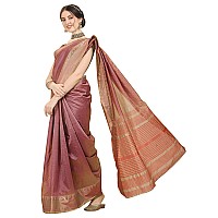 EthnicJunction Womens Silk Blend Zari Woven Kanjivaram Saree With Blouse Piece (Ej7067-Kalyani-Falsa_Falsa), Purple