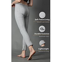 Wearslim Winter Thermal Bottom Underwear For Women Ultra Soft Winter Warmer Inner Wear Johns Pant Lower Color Grey Size S