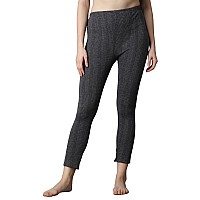 Wearslim Winter Thermal Bottom Underwear For Women Ultra Soft Winter Warmer Inner Wear Johns Pant Lower Color Black Size