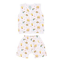 A Toddler Thing Organic Cotton Muslin Jabla Shorts White Jhabla For Boys Girls Comfy Jabala Sleeveless Vest Baby