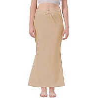 XOYA Lycra Blended Saree Shapewear for WomenFishcut Fit Shapewear Petticoat for Women Saree - Skin M