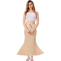 XOYA Lycra Blended Saree Shapewear for WomenFishcut Fit Shapewear Petticoat for Women Saree - Skin S