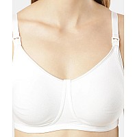 Jockey Womens Wirefree Non Padded Super Combed Cotton Elastane Stretch Full Coverage Nursing Bra With Front Opening And Adjustab