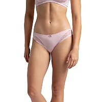 Jockey Womens Medium Coverage Soft Touch Microfiber Nylon Elastane Stretch Mid Waist Lace Styled Bikini With Stayfresh Treatment