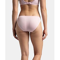 Jockey Womens Medium Coverage Soft Touch Microfiber Nylon Elastane Stretch Mid Waist Lace Styled Bikini With Stayfresh Treatment