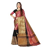 DHRUVI TRENDZ Cotton Silk Women Saree DTS21251Pink