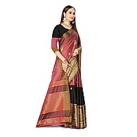 DHRUVI TRENDZ Cotton Silk Women Saree DTS21251Pink