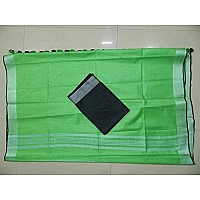 SheenKraft Bhagalpuri Handloom Linen Cotton Blend Saree with Contrast Unstitched Blouse Piece_Free Size_Variation Colors 11361_Silver-Green-Black