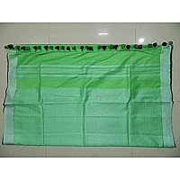 SheenKraft Bhagalpuri Handloom Linen Cotton Blend Saree with Contrast Unstitched Blouse Piece_Free Size_Variation Colors 11361_Silver-Green-Black