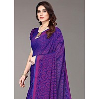 Bee M Pee Designer Chiffon Brasso Sarees for women WDP Rati BMPRoyal Blue