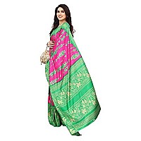 Bee M Pee Designer Silk Cotton Blend (Fancy Party Stylish Sarees for Women_Pink)