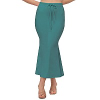 XOYA Lycra Blended Saree Shapewear for WomenFishcut Fit Shapewear Petticoat for Women Saree - Green 3XL