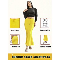 BUYONN Saree Shapewear for Women Saree Petticoat Shapewear for Saree inskirt for Saree Shapewear Peticote innerwear for Women