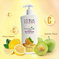 Lotus Herbals WhiteGlow Vitamin C Deep Moisture Hand & Bodylotion | Non Greasy | Cools and Refreshes Skin | SPF 20 | For All Skin Types | 270ml