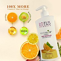 Lotus Herbals WhiteGlow Vitamin C Deep Moisture Hand & Bodylotion | Non Greasy | Cools and Refreshes Skin | SPF 20 | For All Skin Types | 270ml