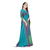 DHRUVI TRENDZ Cotton Silk Saree for Women (DT-S2142_Rama)