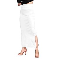 ALYNE Lycra Saree Shapewear Petticoat for Women Womens Blended FullElastic Saree Shapewear 2XL WHITE