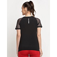 Invincible Womens Open Back Top Black 41 Small