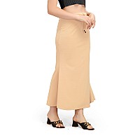 Kipzy Lycra Saree Shapewear Long Skirt for Women for Beach Night Out Regular Office Party Skin S