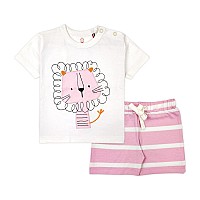 Ariel Baby Boys Baby Girls Cotton Printed Round Neck Half Sleeve Tshirt Short Trendy Summer Clothing Sets Arbhalfss1218