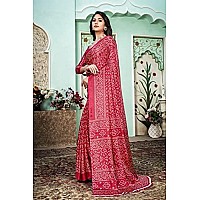 Lymio Amazon Brand - Myx Saree For Women (Wow-Red)