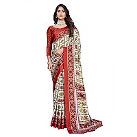 Lymio Amazon Brand - Myx Silk Blend Women Saree (A-Patola-Red