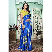 Lymio Amazon Brand - Myx Saree For Women (Sibori-Royal Blue)