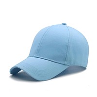 Rr Design Baseball Cap Cotton Plain Adjustable Cap For Men Womenlight Blue