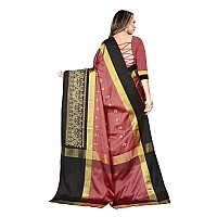 DHRUVI TRENDZ Cotton Silk Saree for Women DTS2155Pink