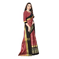 DHRUVI TRENDZ Cotton Silk Saree for Women DTS2155Pink