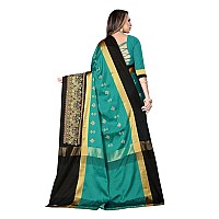 DHRUVI TRENDZ Cotton Silk Saree for Women DTS2155Rama