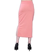 HITHROW Lycra Saree Shapewear Petticoat for Women || Saree Shapewear for Women(D-1027-Peach-XL) Pink