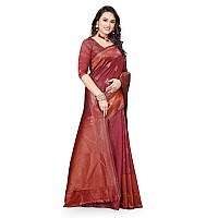 Shasmi Maroon Womens Kanchipuram Art Silk Saree With Blouse Piece (KANCHIPURAM 2012 MAROON)