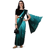 Amazon Brand - Anarva Polyester Ready To Wear Sarees For Women The Perfect Solution For Busy Lifestyles (Rama)