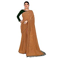 Granthva Fab Womens Embellished Silk Blend Fancy Saree with Blouse Piece (GF-328_Yellow)