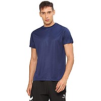 Hummel Budoc Round Neck Half Sleeve Solid Regular Fit Polyester Tshirt For Men Comfortable Breathable Fabric Stretchable For Ev