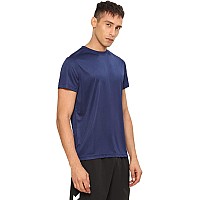 Hummel Budoc Round Neck Half Sleeve Solid Regular Fit Polyester Tshirt For Men Comfortable Breathable Fabric Stretchable For Ev