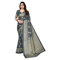 Bee M Pee Designer Silk Cotton Blend Party Stylish sarees for women VidishaGrey