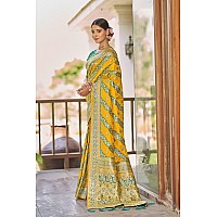 MANOHARI Most Trendy Banarasi Silk Woven Pattern Jacquard Work Saree for WomenMN1727